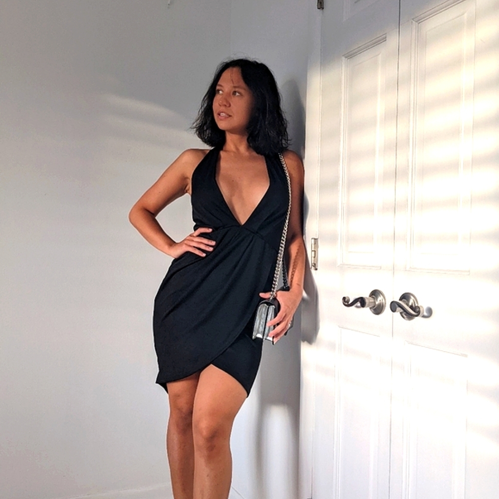 Black cocktail dress , size S